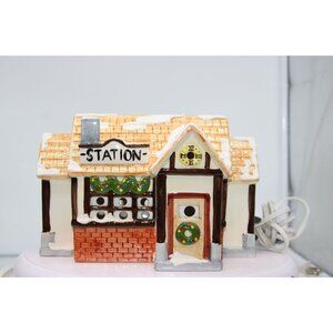 Dept 56 Snow Village - Train Station, Early version